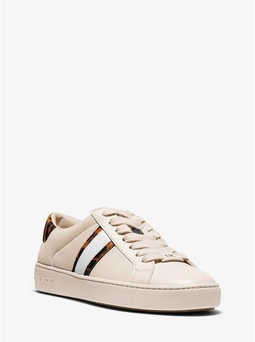 Irving Calf Hair and Mesh Stripe Sneaker 43S0IRFS5D