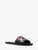 Delphine Kors Varsity Calf Leather Slide Sandal 46F8DEFP2L