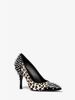 Gracie Leopard Calf Hair and Studded Leather Pump 46R0GAHP1H