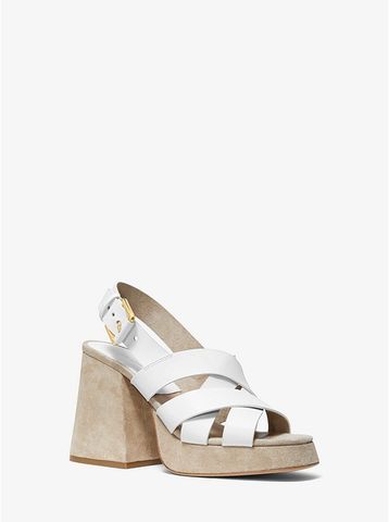 Estella Calf Leather Platform Sandal 46S9ESMA2L