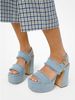 Jacinda Fr ayed Denim Platform Sandal 46S9JCMA1D