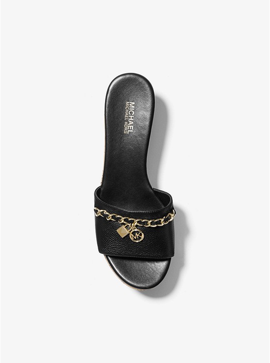 Mua giày Michael Kors Elsa Leather and Cork Platform Sandal 49T9ESFS2L –  Thiên Đường Hàng Hiệu