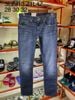 Quần Dài Jeans A/X Armani Exchange Xanh Logo Da Nâu Slim - New - 3LZJ13 Z1L4Z - GC01