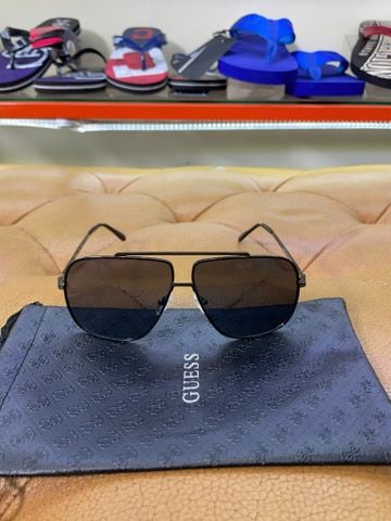 Mắt Kính Guess Đen Gọng Bạc - New - GF0239