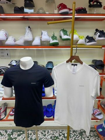 Set 2 Áo Lót Cổ Tròn Versace Trắng Đen - New - AU04023