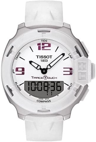 T-Race Analog Digital White Rubber Unisex Watch T0814201701700