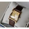 Solar Quartz Champagne Dial Brown Leather Men's Watch SUP896