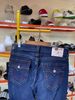 Quần Dài Jeans True Religion Xanh Đậm Chỉ Đỏ Cam - New - 108064 - TD02