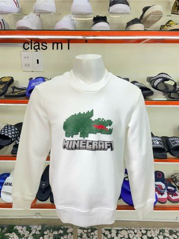 Áo Sweater Lacoste Trắng Minecraft - New - SH3851 51 001 - PA05