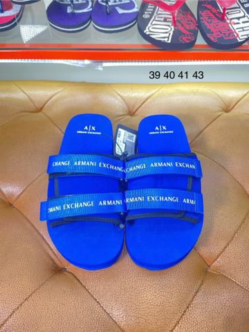 Dép A/X Armani Exchange Xanh Dương Chữ Trắng - New - XUP010 XV672