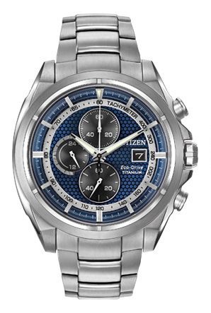 TI+IP Eco-Drive Blue Dial Men's Watch CA0550-87L