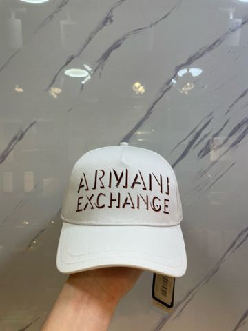 Nón A/X Armani Exchange Trắng Chữ Đỏ Đen - New - 954202