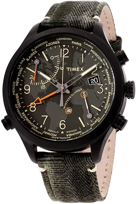 Waterbury Quartz Black Dial Men's Watch TW2R43200