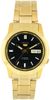 5 Automatic Black Dial Yellow Gold-tone Men's Watch SNKK22