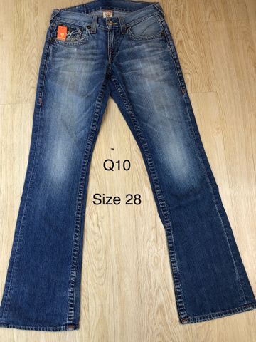 Quần Jean Dài Xanh True Religion - Si - Q10