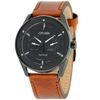 CTO Eco-Drive Black Dial Brown Leather Men's Watch BU4025-08E