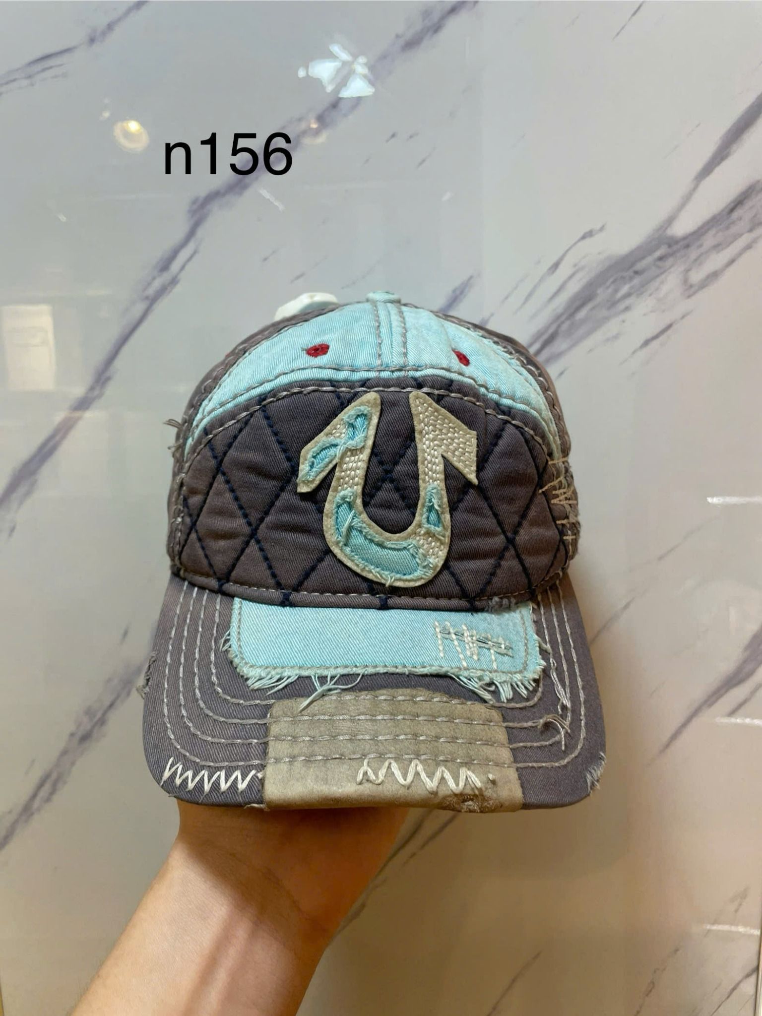 Nón True Religion Xanh Xám - Like New - N156