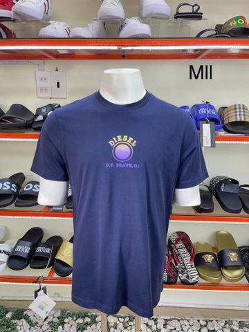 Áo Thun Diesel Xanh Navy Hình Tròn Vàng Tím Brave - New - A16850RPATI - PC04