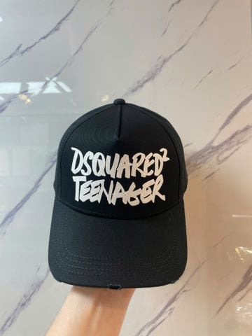 Nón Dsquared2 Đen In Chữ Trắng - New - DQ2648