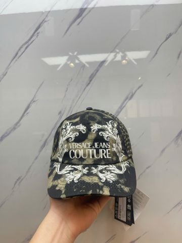 Nón Versace Đen Nâu Loang Chữ Trắng - New - 76GAZK17
