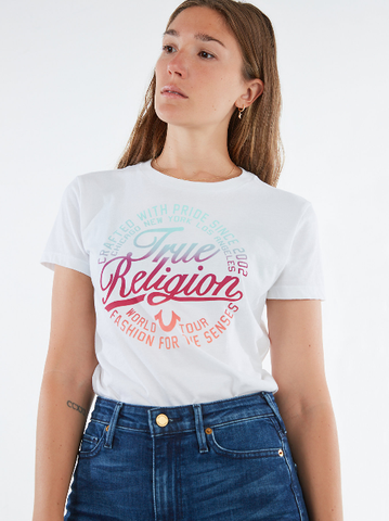 TRUE RELIGION OMBRE CREWNECK  TEE 203785