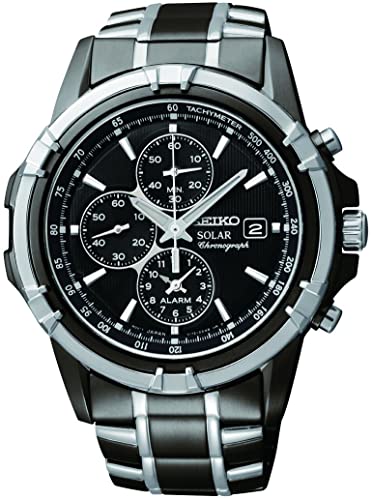 Mua đồng hồ Seiko Solar Chronograph Black Dial Men's Watch SSC143 – Thiên  Đường Hàng Hiệu