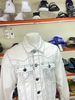 Áo Khoác Jeans Trắng Chỉ Xám True Religion - New - 105836 - TA04