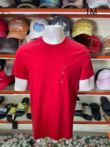 Áo Thun Đỏ Logo Nhỏ Tommy Hilfiger - New - 78J8541 600