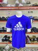 Áo Thun Adidas Xanh Dương Logo Nhiều Màu - New - JZ0787 - PB02