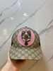 Nón Lưới Gucci Đen Chó Hồng - Like New 99 - GCCH01