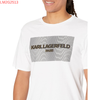 Áo Thun Nam Trắng Viền Đen In Nổi Karl Lagerfeld - New - LM2G2513 - GB03