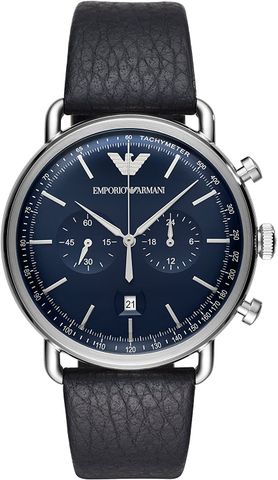 Aviator Chronograph Quartz Blue Dial Men's Watch AR11105