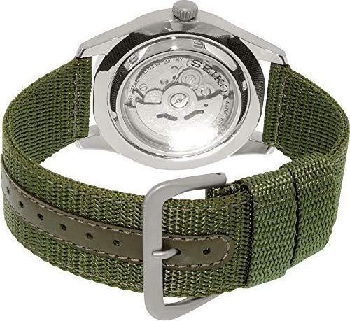 Mua đồng hồ 5 Sport Automatic Khaki Green Canvas Men's Watch SNZG09 – Thiên  Đường Hàng Hiệu