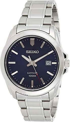 Blue Dial Stainless Steel Men's Watch SGEH47