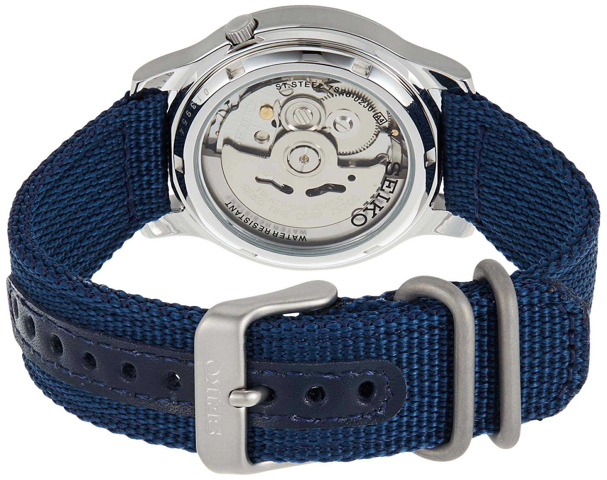 Mua đồng hồ Seiko 5 Blue Dial Blue Canvas Men's Watch SNK807 – Thiên Đường  Hàng Hiệu