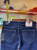 Quần Dài Jeans True Religion Xanh Đậm Chỉ Vàng Nhỏ - New - 107794