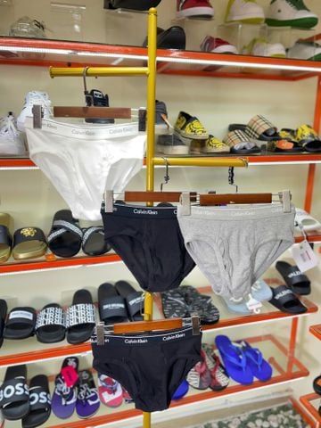 Set 4 Quần Lót Tam Giác CK Calvin Klein Đen Xám Trắng - New - A34M390654