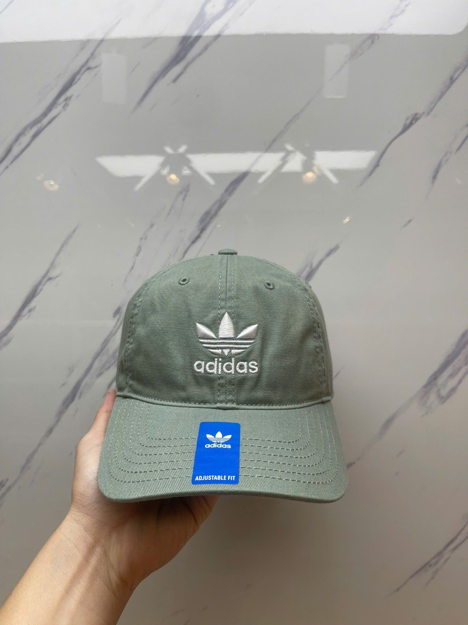 Nón Adidas Xanh Ngọc Logo Trắng - New - JJ7651