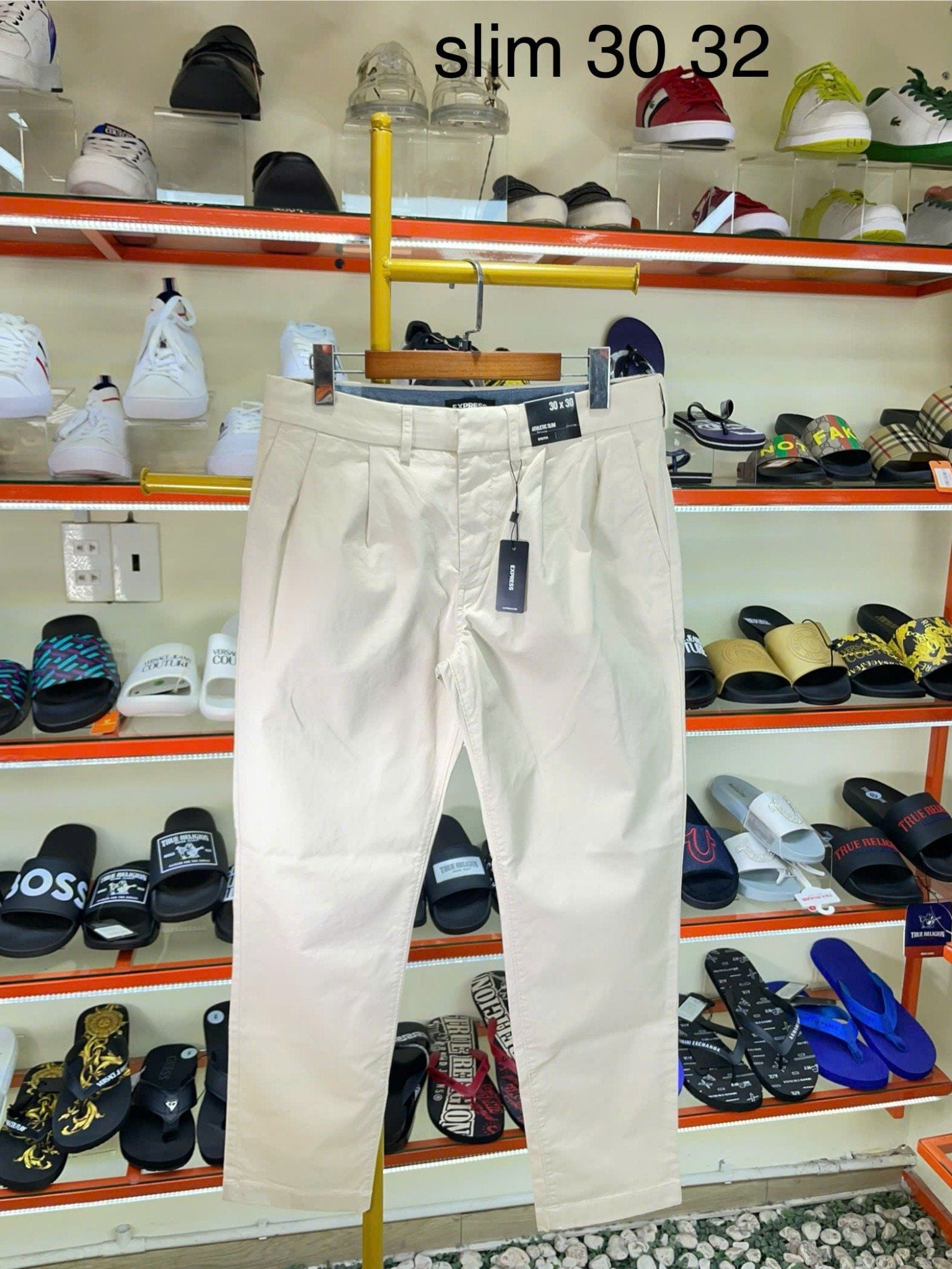 Quần Dài Kaki Express Kem - New - 03043559 - TE01