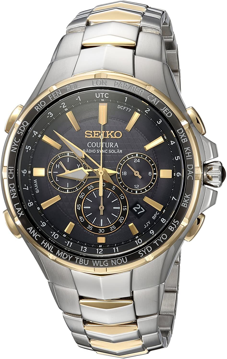 Mua Seiko Coutura Men's Radio Sync Solor Chonograph Watch SSG010 – Thiên  Đường Hàng Hiệu