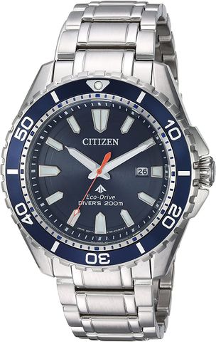 Promaster Diver 200 Meters Eco-Drive Blue Dial Steel Men's Watch BN0191-55L