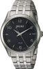 Essentials Black Dial Stainless Steel Men's Watch SNE489