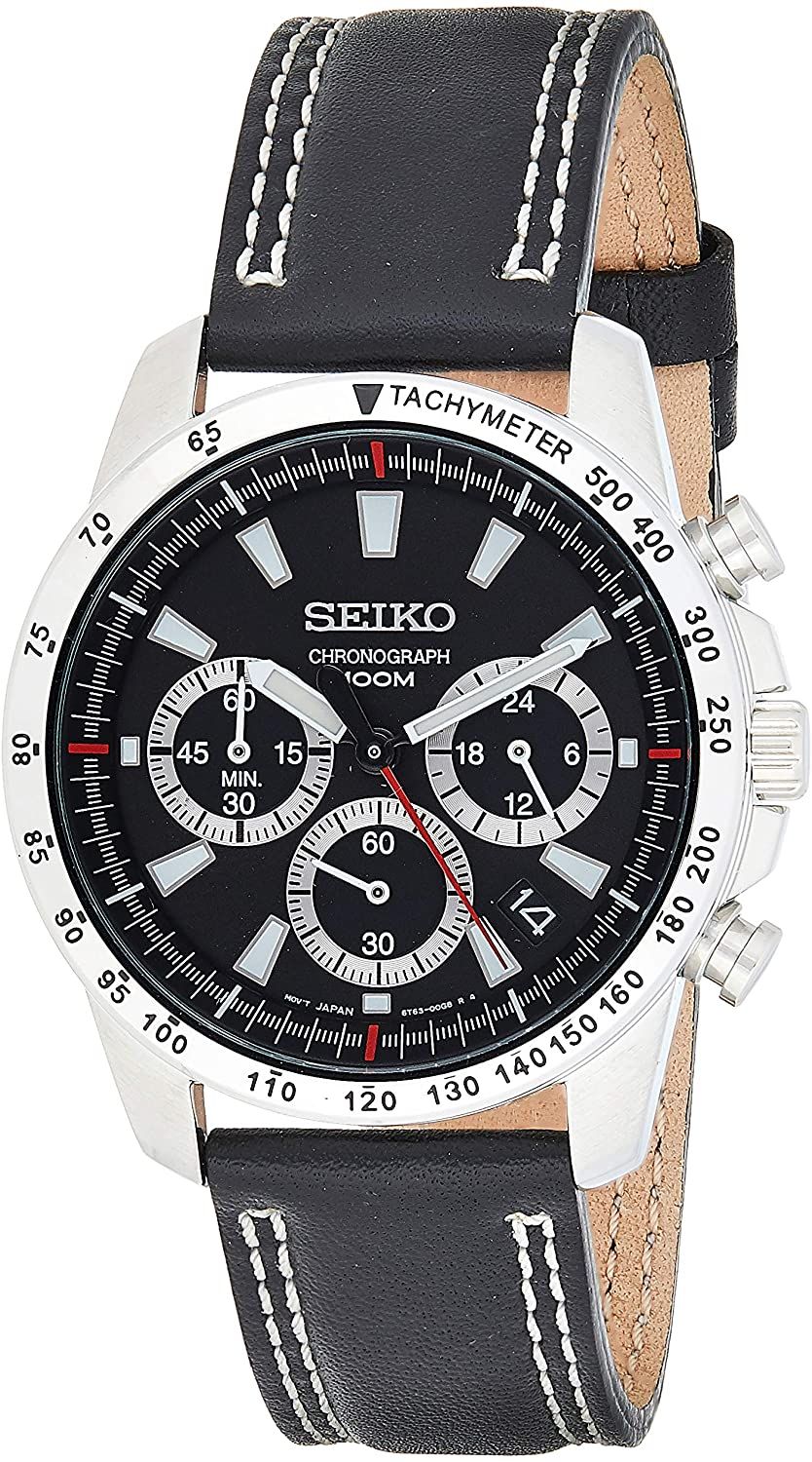 Mua đồng hồ Seiko Chronograph Black Dial Men's Watch SSB033 – Thiên Đường  Hàng Hiệu