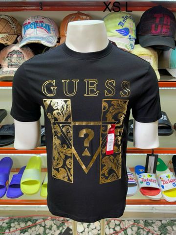 Áo Thun Guess Đen Chữ Vàng - New - XBRI93KAK90