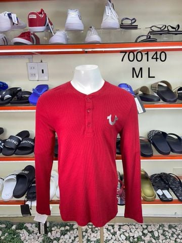 Áo Thun Tay Dài True Religion Đỏ Logo Bạc - New - 700140 - TA01