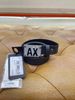 Dây Nịt A/X Armani Exchange Đen Mặt Bạc Chữ Nổi - New - 951376