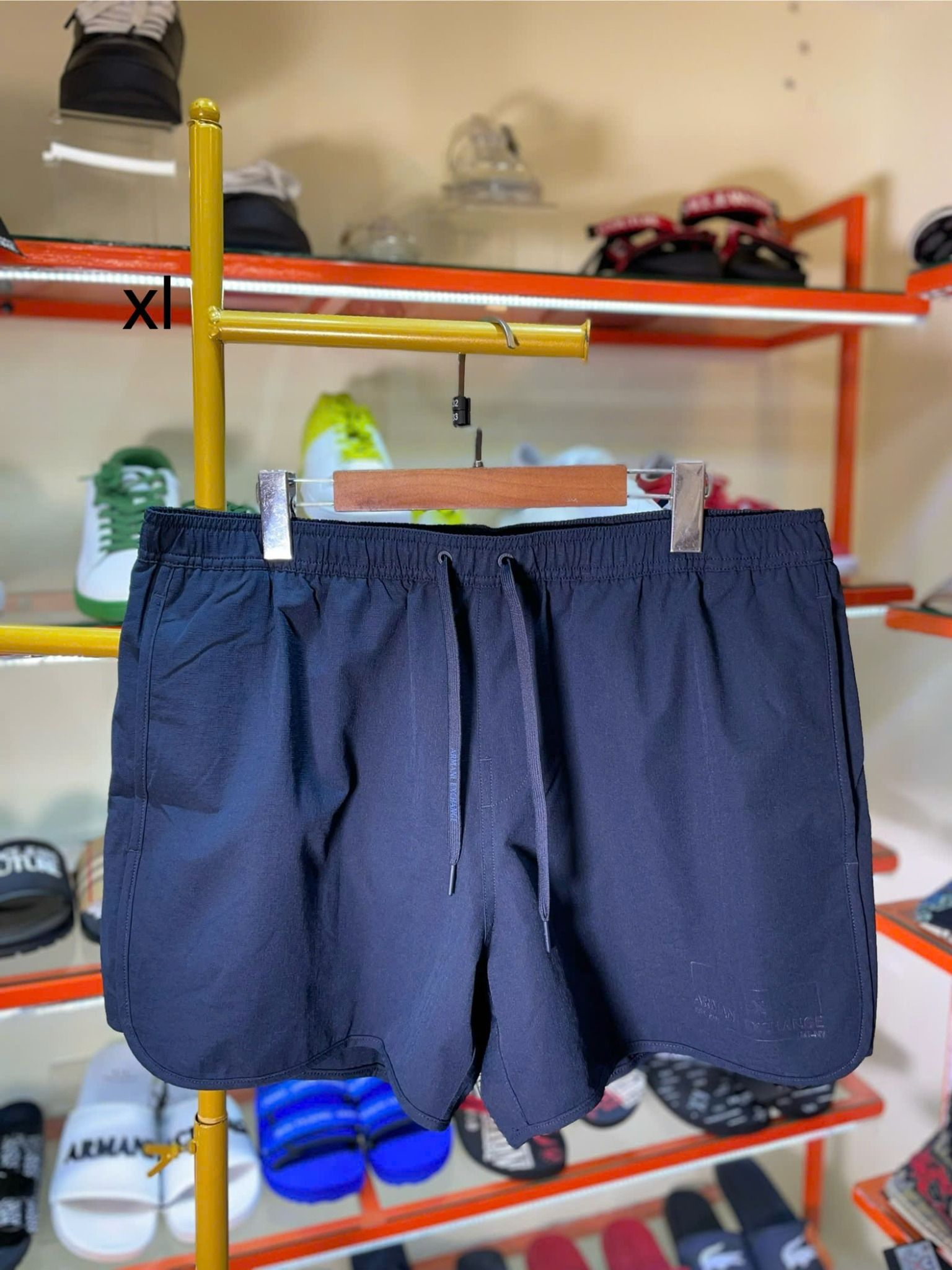 Quần Short Vải Dù A/X Armani Exchange Xanh Dương - New - 3R632