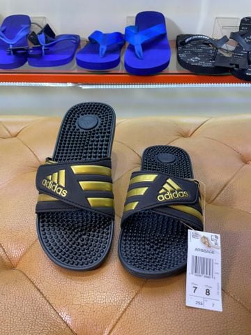 Dép Adidas Đen Vàng Adissage - New - 135259644