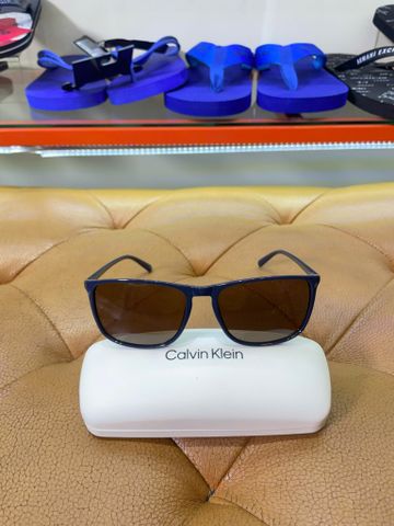 Mắt Kính CK Calvin Klein Gọng Xanh Dương Tròng Nâu Vàng - New - MKCK9