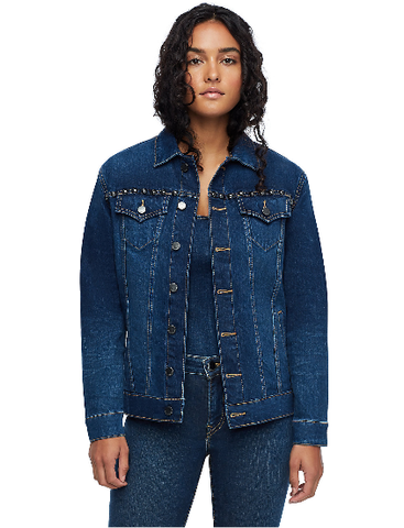 CHAIN FRINGE DENIM JACKET 202294